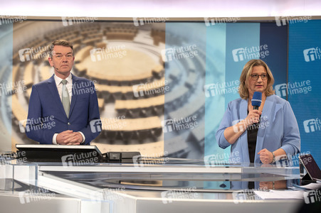 Wahlabend der Landtagswahl im Saarland in Saarbrücken