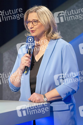 Wahlabend der Landtagswahl im Saarland in Saarbrücken