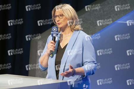 Wahlabend der Landtagswahl im Saarland in Saarbrücken