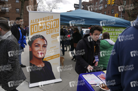Wahlkampfveranstaltung von Alexandria Ocasio-Cortez in New York