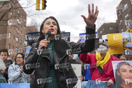 Wahlkampfveranstaltung von Alexandria Ocasio-Cortez in New York
