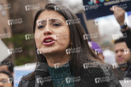 Wahlkampfveranstaltung von Alexandria Ocasio-Cortez in New York