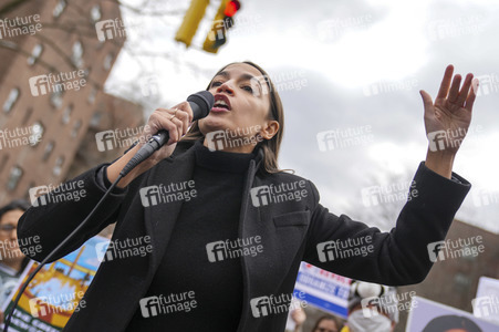 Wahlkampfveranstaltung von Alexandria Ocasio-Cortez in New York