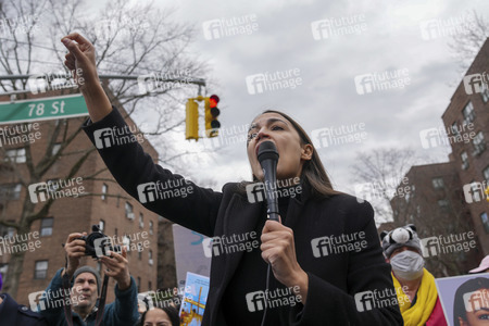 Wahlkampfveranstaltung von Alexandria Ocasio-Cortez in New York