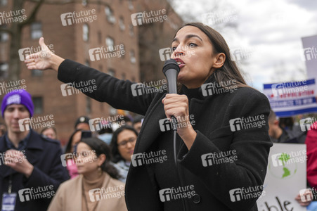 Wahlkampfveranstaltung von Alexandria Ocasio-Cortez in New York