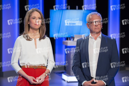 Wahlabend der Landtagswahl im Saarland in Saarbrücken