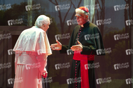 Theaterprobe 'Die zwei Päpste' in Berlin