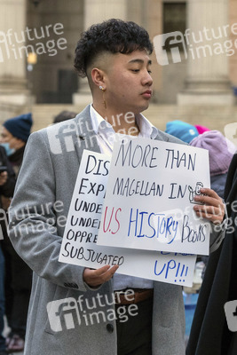 Demonstration von Filipino-Amerikanern in New York