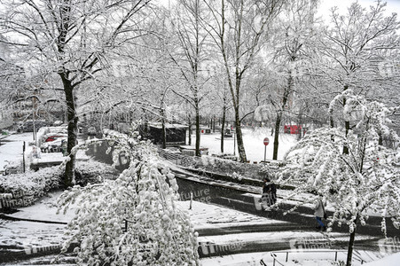 Wintereinbruch in Hamburg