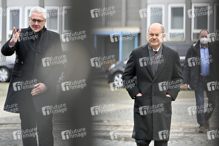 Olaf Scholz besucht die FWH Stahlguss GmbH in Mülheim an der Ruhr