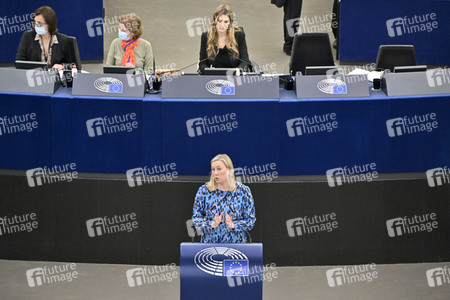 Plenartagung über die Lage in Afghanistan im EU-Parlament in Straßburg