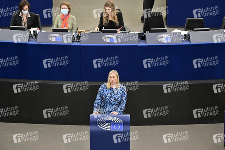 Plenartagung über die Lage in Afghanistan im EU-Parlament in Straßburg