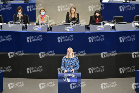 Plenartagung über die Lage in Afghanistan im EU-Parlament in Straßburg