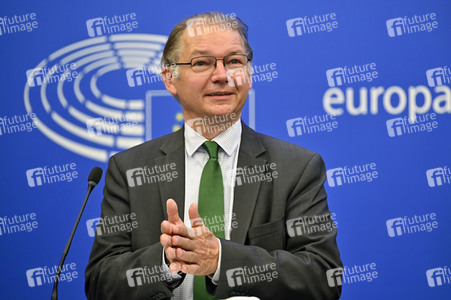 Pressebriefing der Fraktion Grüne/EFA im EU-Parlament in Straßburg