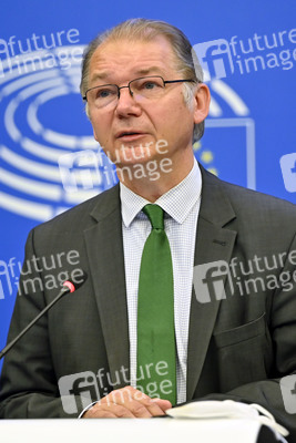 Pressebriefing der Fraktion Grüne/EFA im EU-Parlament in Straßburg