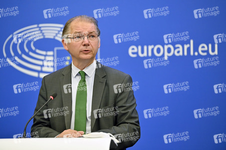 Pressebriefing der Fraktion Grüne/EFA im EU-Parlament in Straßburg