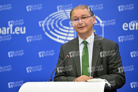 Pressebriefing der Fraktion Grüne/EFA im EU-Parlament in Straßburg