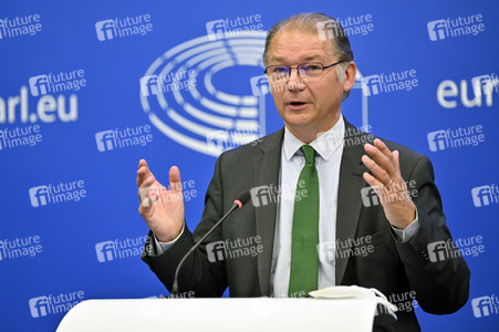 Pressebriefing der Fraktion Grüne/EFA im EU-Parlament in Straßburg