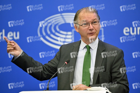Pressebriefing der Fraktion Grüne/EFA im EU-Parlament in Straßburg