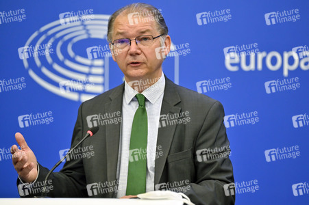 Pressebriefing der Fraktion Grüne/EFA im EU-Parlament in Straßburg