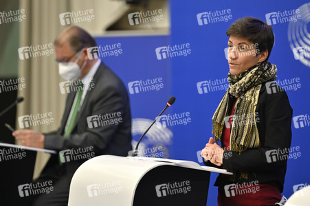 Pressebriefing der Fraktion Grüne/EFA im EU-Parlament in Straßburg