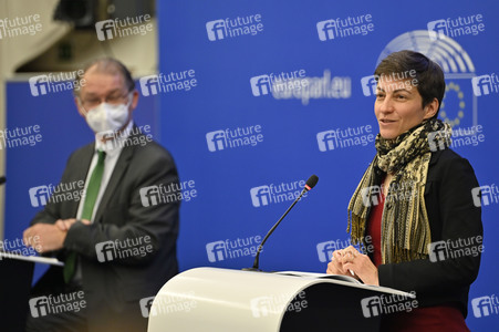 Pressebriefing der Fraktion Grüne/EFA im EU-Parlament in Straßburg