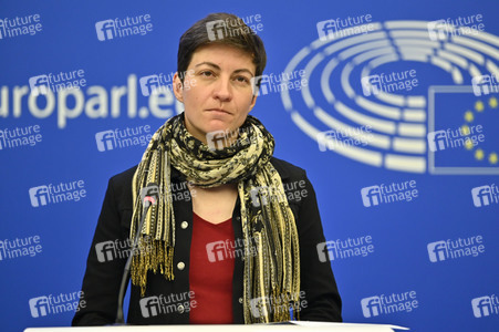 Pressebriefing der Fraktion Grüne/EFA im EU-Parlament in Straßburg