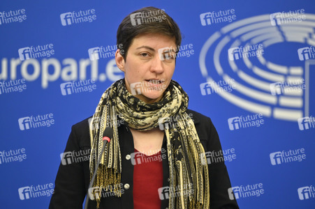 Pressebriefing der Fraktion Grüne/EFA im EU-Parlament in Straßburg