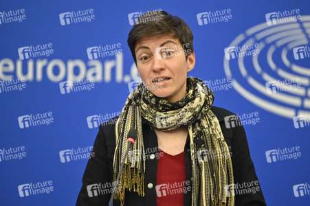 Pressebriefing der Fraktion Grüne/EFA im EU-Parlament in Straßburg