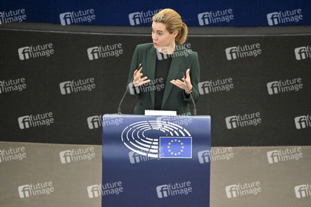 Plenartagung zum EU-Emmissionshandel im EU-Parlament in Straßburg