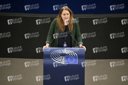 Plenartagung zum EU-Emmissionshandel im EU-Parlament in Straßburg