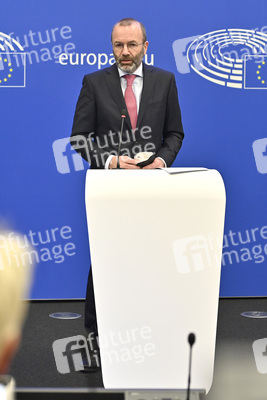 Pressebriefing der Fraktion EVP im EU-Parlament in Straßburg