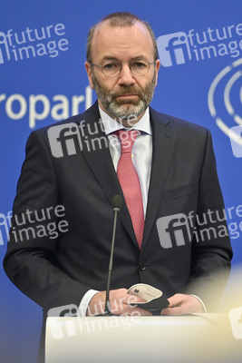 Pressebriefing der Fraktion EVP im EU-Parlament in Straßburg
