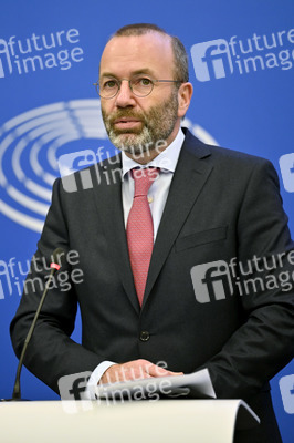 Pressebriefing der Fraktion EVP im EU-Parlament in Straßburg