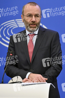 Pressebriefing der Fraktion EVP im EU-Parlament in Straßburg