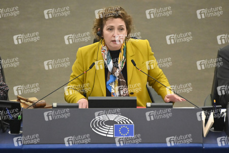 Plenartagung zum Bericht des Weltklimarats im EU-Parlament in Straßburg