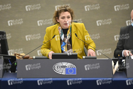 Plenartagung zum Bericht des Weltklimarats im EU-Parlament in Straßburg