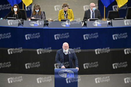 Plenartagung zum Bericht des Weltklimarats im EU-Parlament in Straßburg