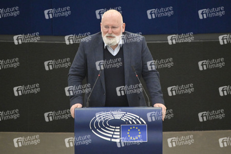 Plenartagung zum Bericht des Weltklimarats im EU-Parlament in Straßburg