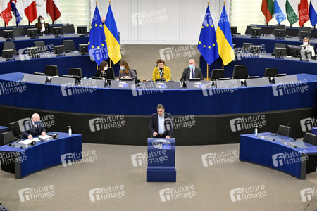 Plenartagung zum Bericht des Weltklimarats im EU-Parlament in Straßburg