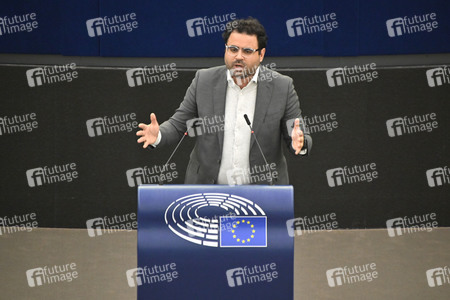 Plenartagung zum Bericht des Weltklimarats im EU-Parlament in Straßburg