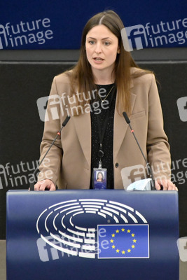 Plenartagung zum Bericht des Weltklimarats im EU-Parlament in Straßburg