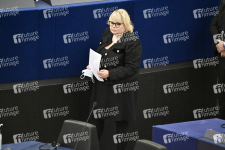 Plenartagung zum Bericht des Weltklimarats im EU-Parlament in Straßburg