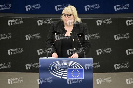 Plenartagung zum Bericht des Weltklimarats im EU-Parlament in Straßburg