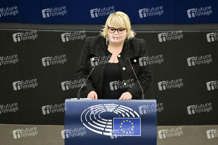 Plenartagung zum Bericht des Weltklimarats im EU-Parlament in Straßburg