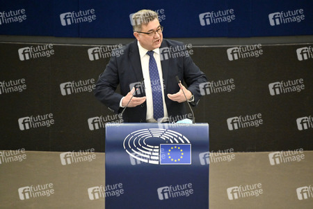 Plenartagung zum Bericht des Weltklimarats im EU-Parlament in Straßburg