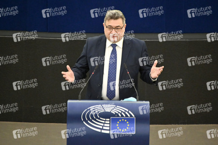 Plenartagung zum Bericht des Weltklimarats im EU-Parlament in Straßburg