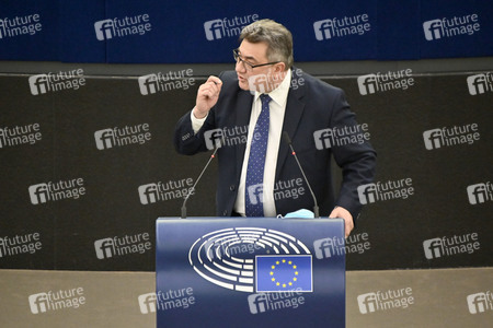 Plenartagung zum Bericht des Weltklimarats im EU-Parlament in Straßburg