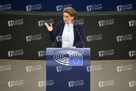 Plenartagung zum Bericht des Weltklimarats im EU-Parlament in Straßburg