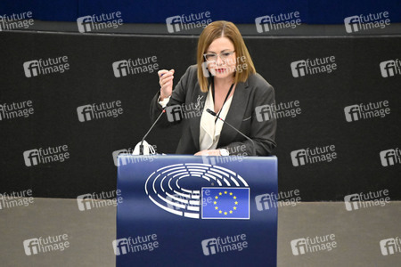 Plenartagung zum Bericht des Weltklimarats im EU-Parlament in Straßburg